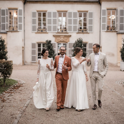Les robes de mariées de la créatrice Bonjour Suzanne ont défilé à l'occasion du salon du mariage alternatif organisé au château de Courcelles à Montigny les Metz à côté de Metz
